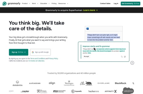 Grammarly：AI 驱动的文本校对与优化工具