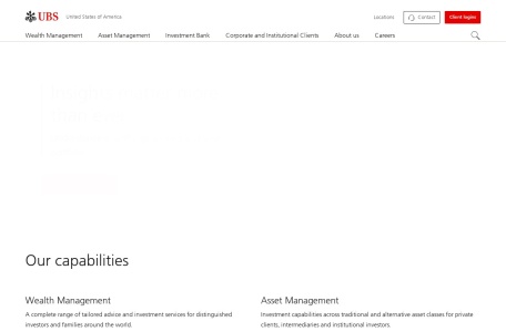 瑞银全球金融服务|全球