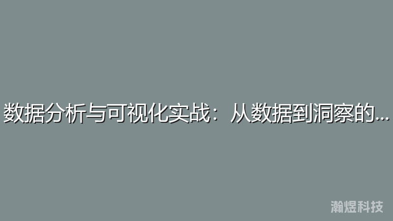 数据分析与可视化实战：从数据到洞察的完整流程