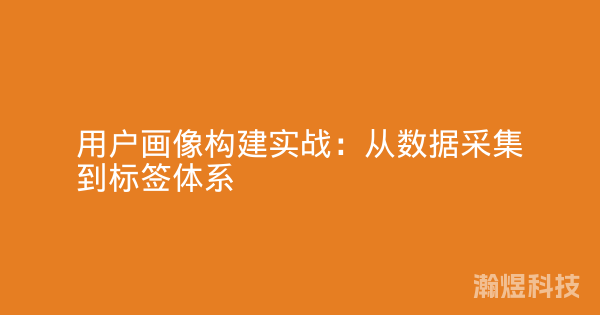 用户画像构建实战：从数据采集到标签体系