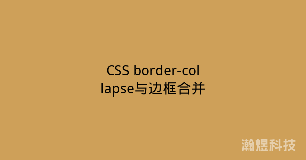 CSS border-collapse与边框合并