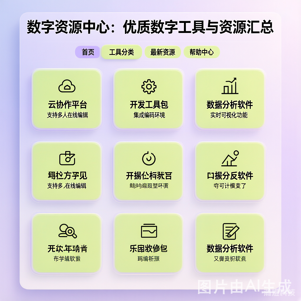 数字资源中心：优质数字工具与资源汇总